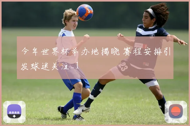 今年世界杯举办地揭晓 赛程安排引发球迷关注_1